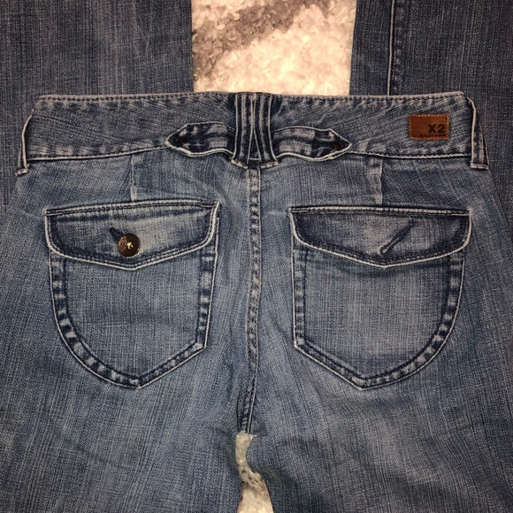 Old School Express Wide Leg Flare Jeans Size 6 - Picture 6 of 6